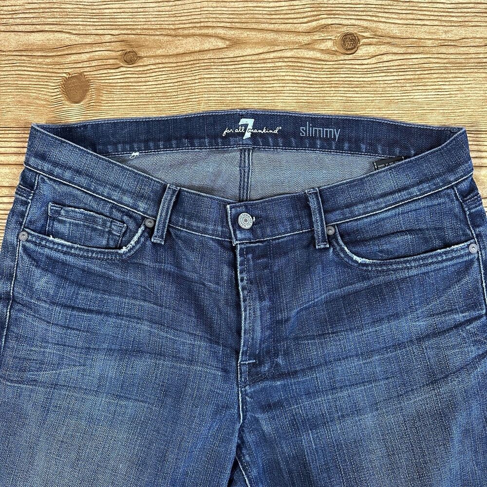 7 Seven For All Mankind‎ SLIMMY Skinny Zip Fly Jeans Men’s Size 31x34
